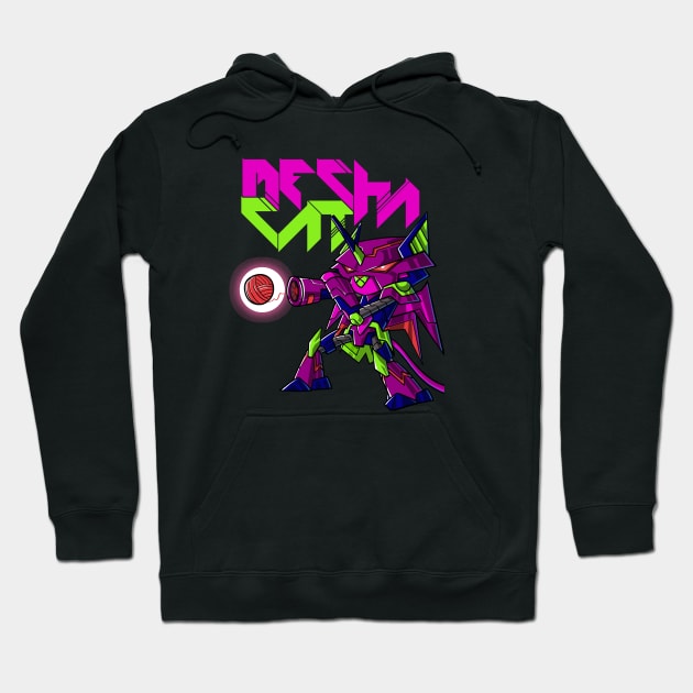 Mecha Cat - Awesome Robot cat inspired on Japanese Anime Hoodie by Juandamurai